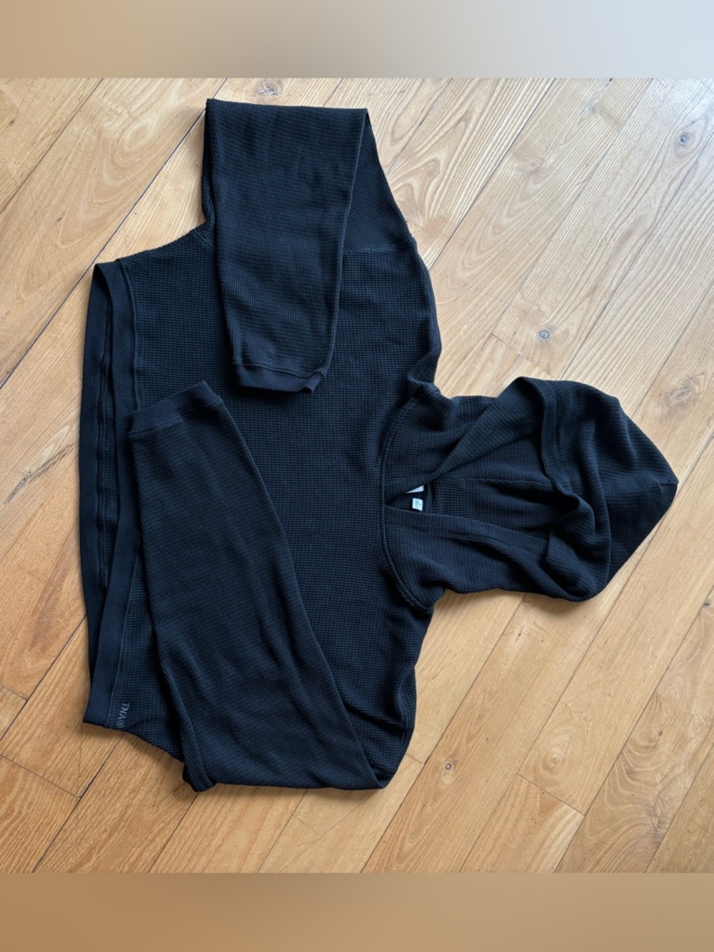 TNA Waffle Knit Crop Hoodie